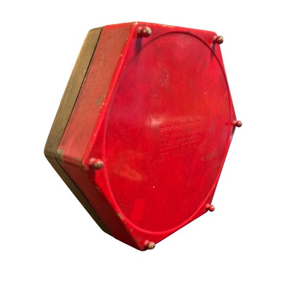 Vtg ArtStyle Chocolate Co Metal Footed Tin Art Deco Style Octagon Hinged Trinket - Picture 4 of 8